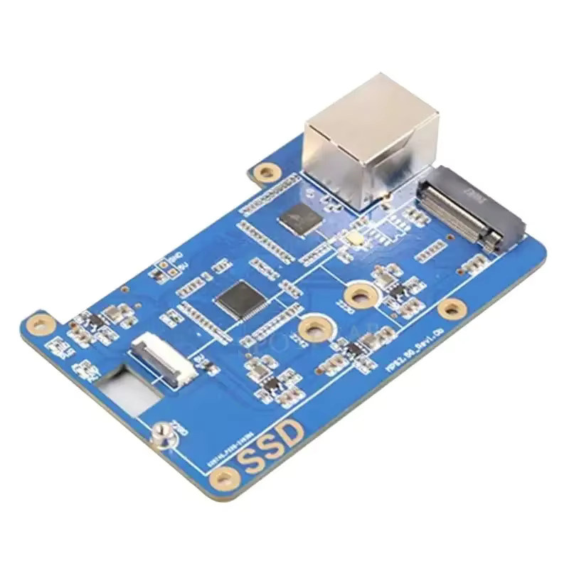 MPS2.5G Raspberry Pi 5 PCIe zu NVME SSD und 2,5G Ethernet RJ45 HAT mit RTL8125 in Blau - Bild 2