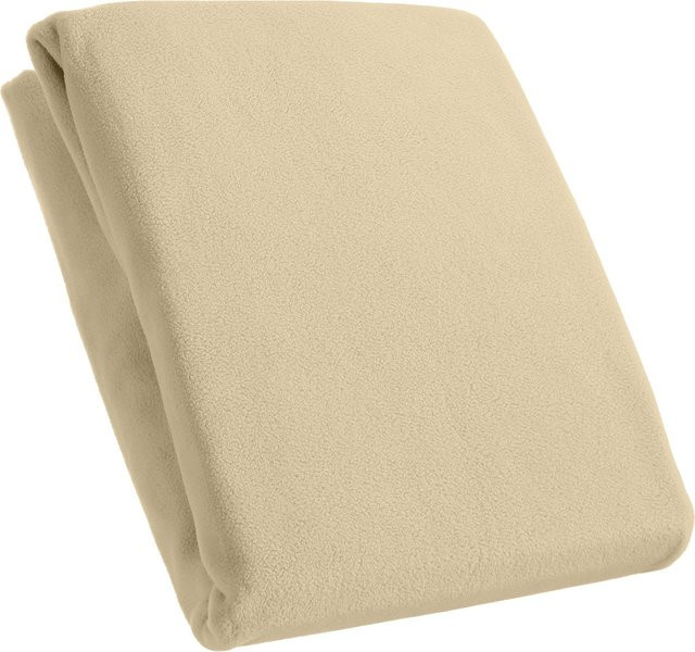 Kinzler Spannbetttuch aus Mikrofaser Fleece in Beige, B/T/H: 160 x 200 cm - Bild 1