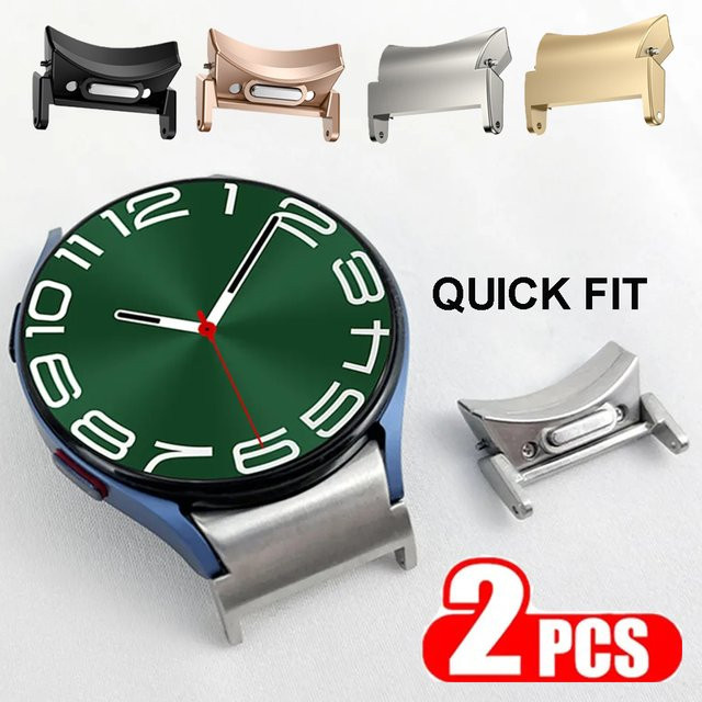 jansin Metalladapter für Samsung Galaxy Watch, Edelstahl, Silber, Unisex - Bild 1