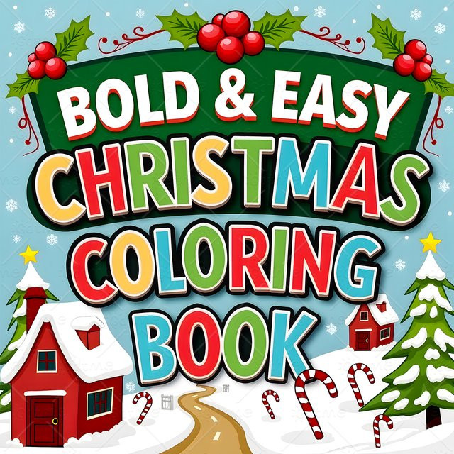 BOLD & EASY CHRISTMAS Malbuch für Erwachsene mit weihnachtlichen Motiven zur Entspannung und Achtsamkeit, Mehrfarbig - Bild 1