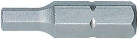 Wiha Sechskant-Bit für Schraubendreher, SW 5 mm, Antrieb 1/4 Zoll, C 6,3, Farbe Silber, Länge: 25 mm - Bild 1