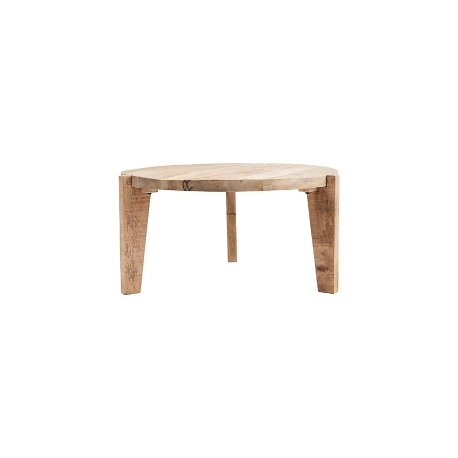 House Doctor Couchtisch Bali rund aus Mangoholz in Braun Durchmesser: 80 cm, Höhe: 40 cm - Bild 1
