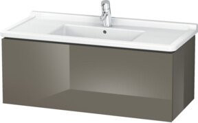 Duravit L-Cube Waschtischunterschrank wandhängend in Grau Hochglanz B: 102 cm, T: 46,9 cm, H: 40,8 cm - Bild 1