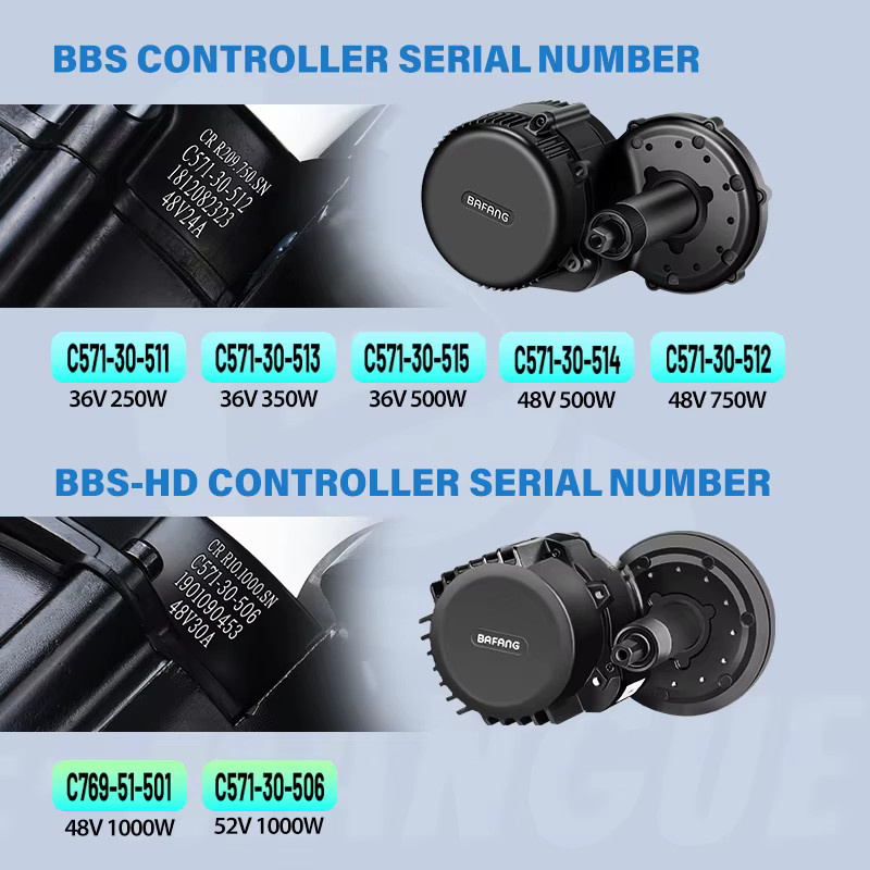 BAFANG Mid Drive Motor Controller für BBSHD BBS01B BBS02B in Schwarz mit Frontlicht- und Schaltersensoranschluss - Bild 2