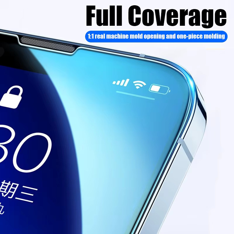 ZYXGUGU 4er Pack Transparentes 9H HD Gehärtetes Glas Displayschutzfolie für iPhone 16e, iPhone 14 Plus, iPhone 13 mini und iPhone Pro Max - Bild 2