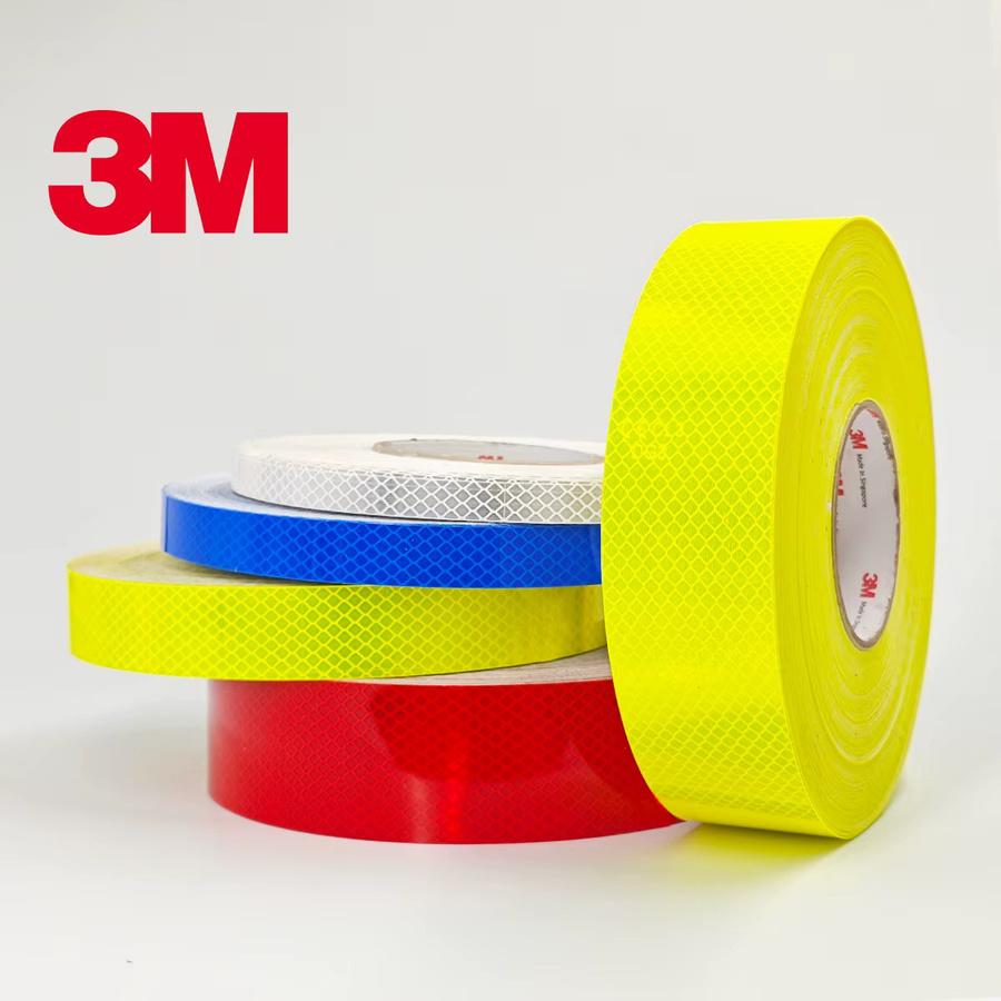 3M Diamantklasse Reflektierendes Klebeband in Rot und Mehrfarbig, Länge: 1 m, Breite: 1,27 cm - Bild 1