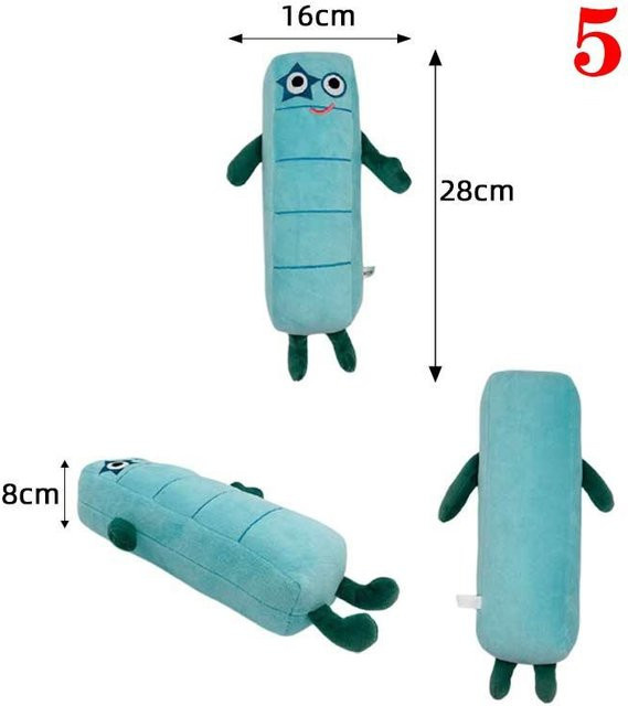 Numberblocks Plüschtiere, Stoffpuppen, 5-teiliges Set - Bild 1