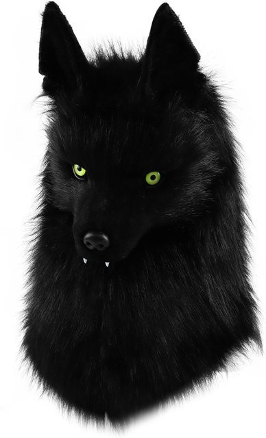 YIRAN Kopfmaske Wolf Hund, Plüsch, ab 14 Jahren - Bild 1