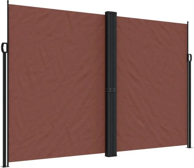 Ausziehbare Seitenmarkise von furnicato in Braun aus Polyester, B/H: 1000 x 220 cm - Bild 1