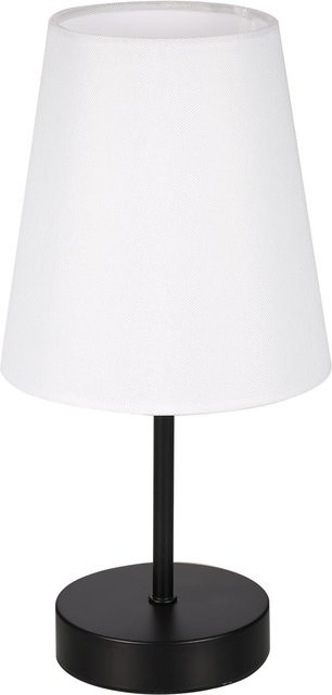 TOMTOP JMS Stoff-Nachttischlampe mit LED, dimmbar und Touch-Steuerung, Schwarz - Bild 1
