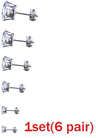 YIRAN Jewelry Ohrringe, Kupfer, Weiß, Zirkonia, Damen - Bild 1