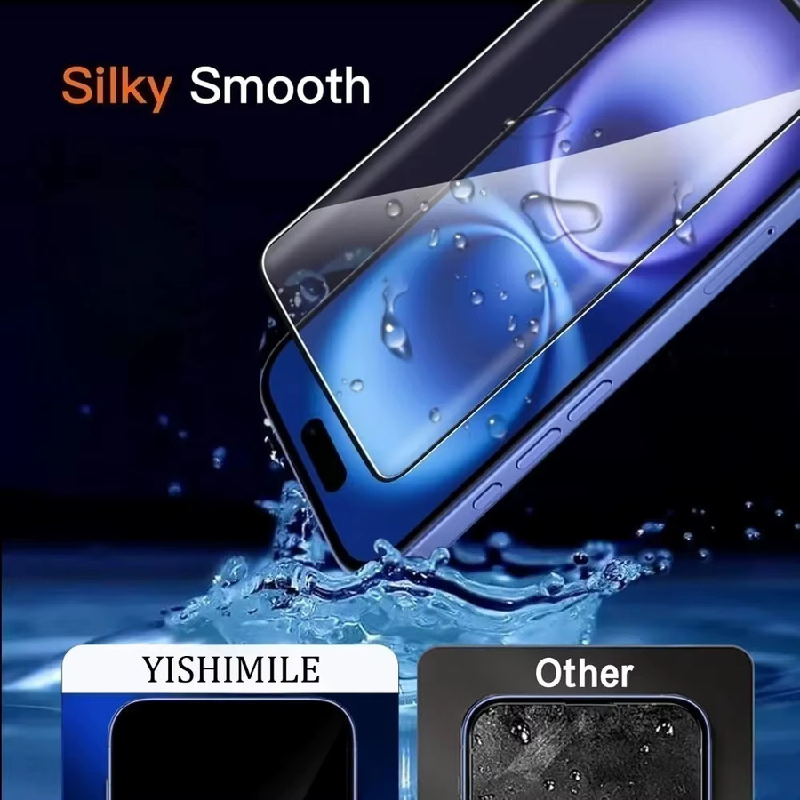 ZMZE 3er-Pack Vollbild-Displayschutzfolie aus Glas für iPhone 17 16 15 14 13 12 11 Pro Max Plus mit Ein-Klick-Installation, transparent - Bild 2