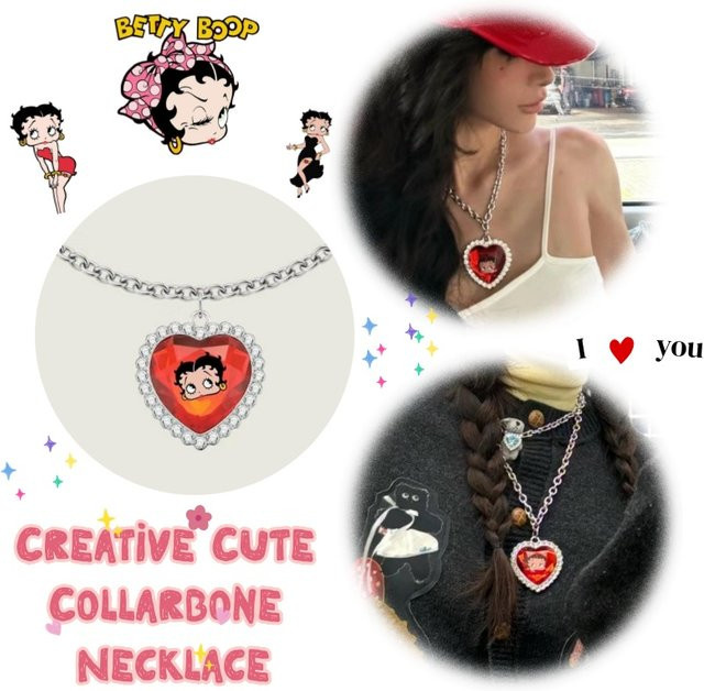 Betty Boop Halskette, Silber, Kinder - Bild 1