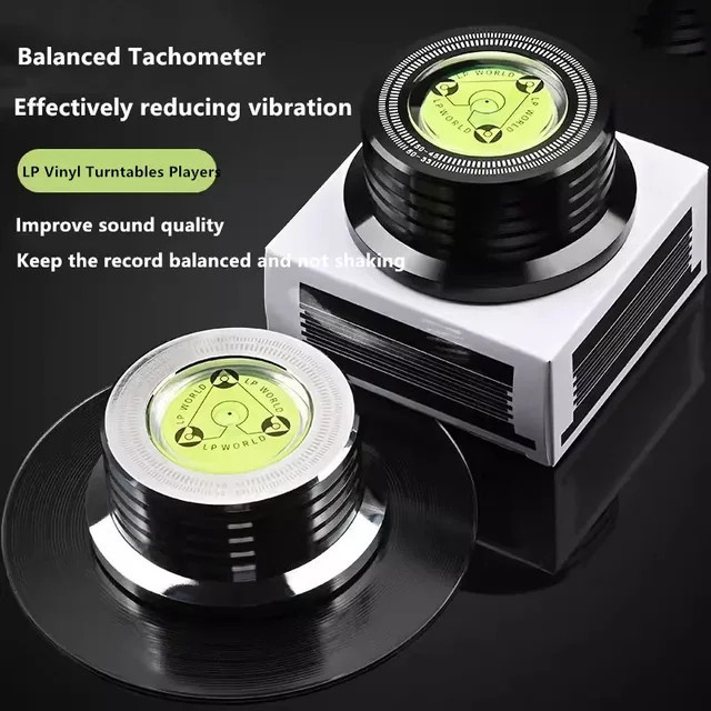 Universal LP Vinyl Plattenspieler Stabilisator aus Aluminiumlegierung in Schwarz - Bild 1