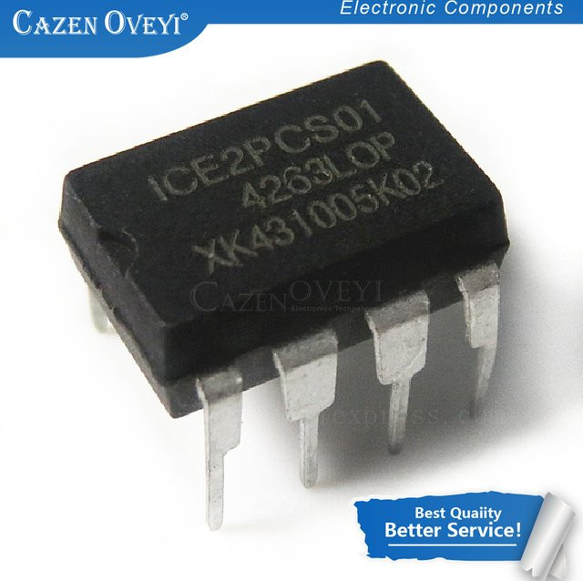 CazenOveyi ICE2pcs01 DIP-8 IC-Chips in Schwarz, 4er-Set - Bild 1