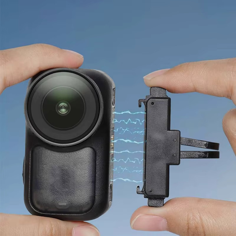 DJI Osmo Nano Magnetischer Installationsadapter mit faltbarem Quick Release Kameraständer in Schwarz - Bild 3