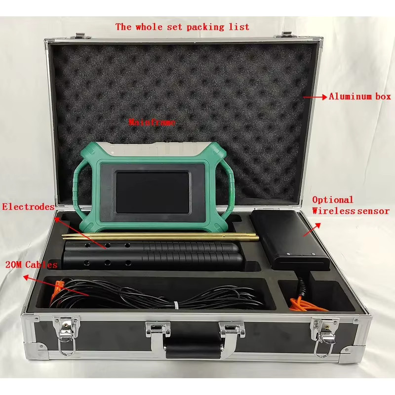 AIDU ADMT-300S-X Echtzeit-Bildgebungsgerät zur Erkennung von unterirdischem Wasser mit 2/3D-Touchscreen und 3-Bildschirm-Interkommunikation in Grün - Bild 2