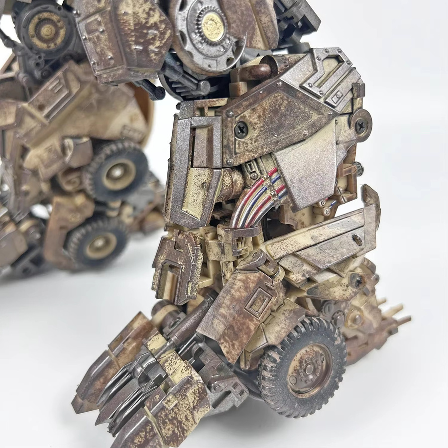 UniqueToys R-05 R05 MG Tank Battle Damaged Desert Youth Version, Actionfigur, Roboter, 33 cm - Bild 3