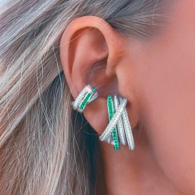 Ohrstecker IDOWAITTING, Zirkonia, bunt, Damen - Bild 1