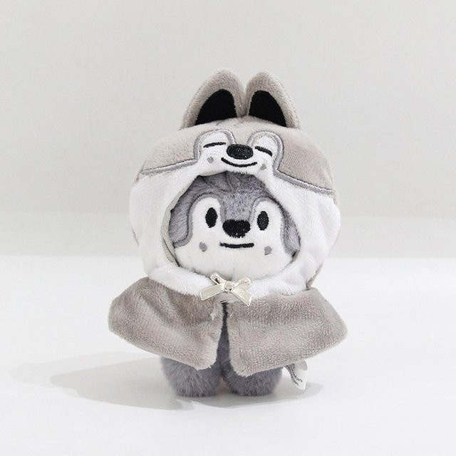 Stray Kids Wolf Plüschtier, 13cm, Grau - Bild 1