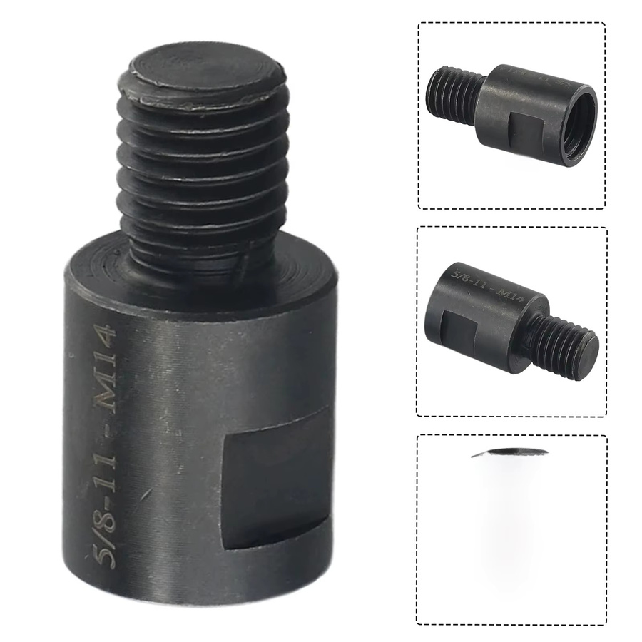 Vibratite Winkelschleifer Adapter Konverter Set in Schwarz mit M10, M14 und 1/4-11 Gewinde sowie Pleuelmuttern und Zubehör - Bild 4