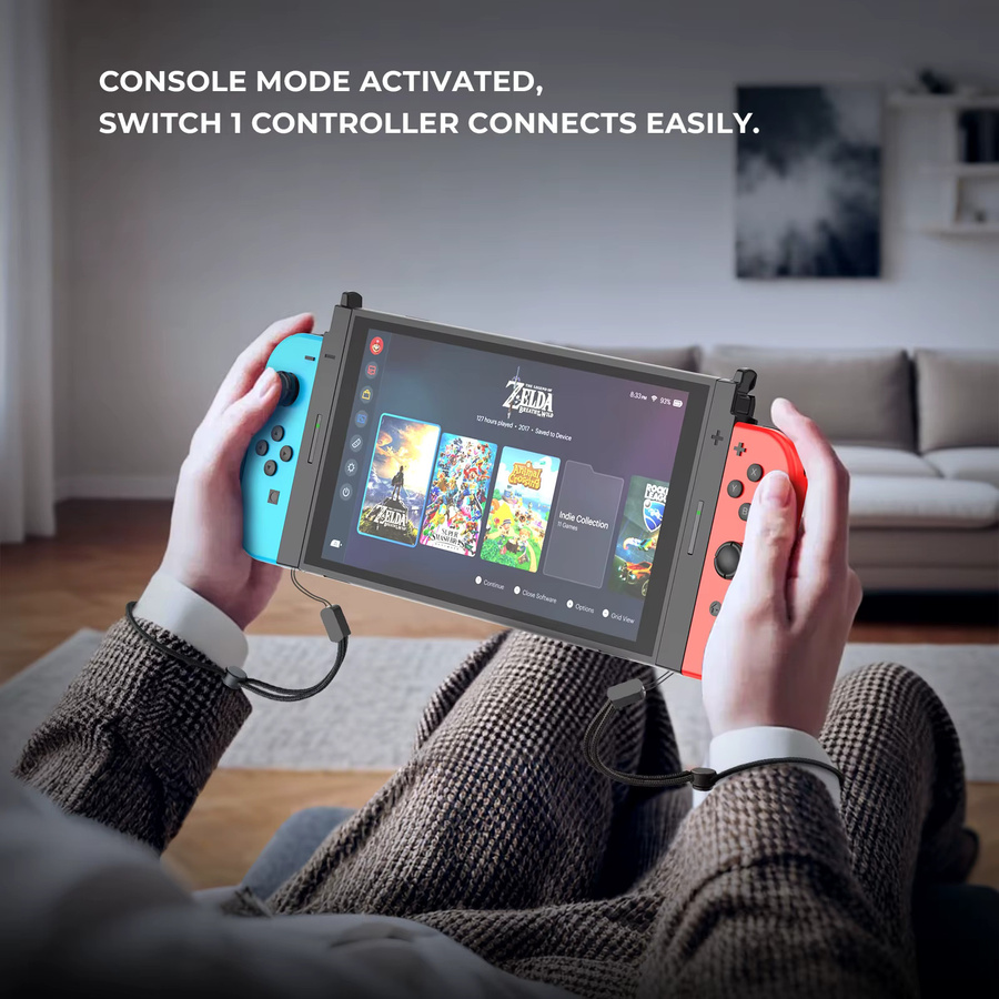 JYS Adapter für Switch Gen 1 Joy-Con-Controller zur Switch Gen 2-Konsole mit magnetischem Design in Schwarz - Bild 3