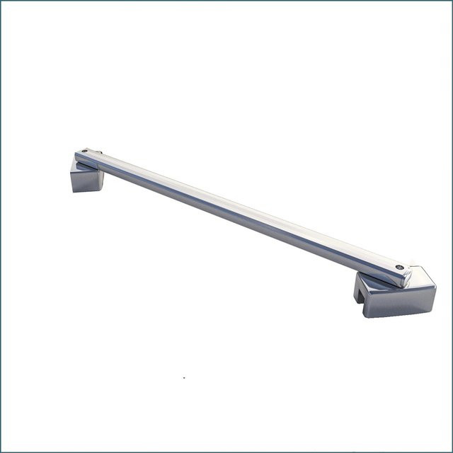 AICA Diagonal Wandhalterung für Duschkabinen und Glaswände, Chrom Glänzend, 30 cm, für 6-8 mm Glasstärke - Bild 1