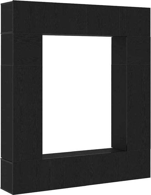 vidaXL TV-Schrankset 8-teilig Schwarz aus Holzwerkstoff für dein Wohnzimmer B/T/H: 80 x 30 x 30 cm - Bild 1