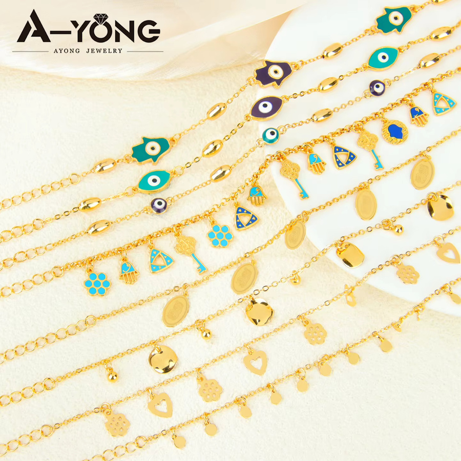 A-YONG AYONG JEWELRY Fußkettchen, Gold, Vintage, Damen - Bild 3