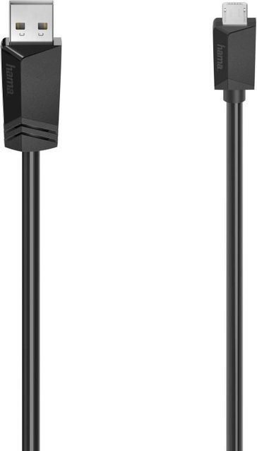 Hama Micro-USB-Kabel USB 2.0 in Schwarz mit 3,00 m Länge - Bild 1