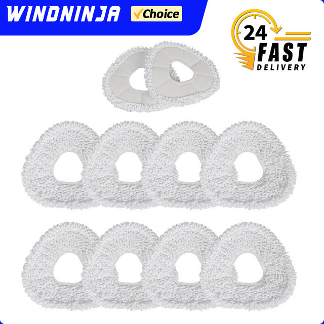 WINDNINJA Mopptücher für Narwal J3 J4 J5 J4 Lite J5X Freo X Ultra und Freo Z Ultra, langlebiges wiederverwendbares Roboter-Staubsauger-Pad-Zubehör, Weiß - Bild 1