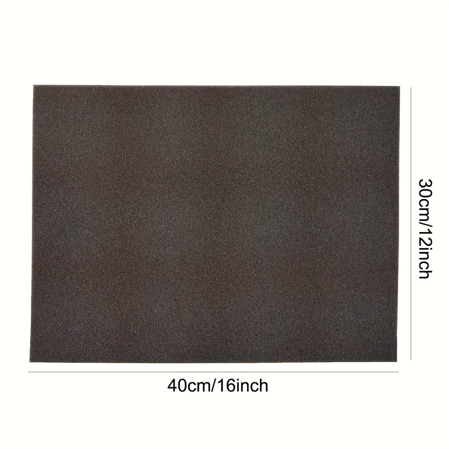 2er-Pack schwarze Polyurethan-Schaumstoffplatten als schneidbare Dämpfungseinsätze für Werkzeugkästen und Koffer, B/H/T: 40 x 30 x 3 cm - Bild 2