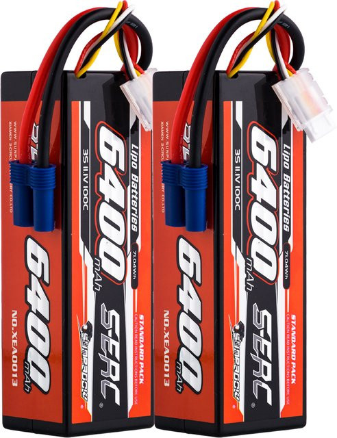 SUNPADOW LiPo-Akku mit EC5 Anschluss, 6400 mAh, 100C, Schwarz - Bild 1
