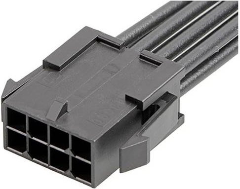 Molex 214757-2082 Bulk Stecker in Schwarz mit Goldkontakten - Bild 1