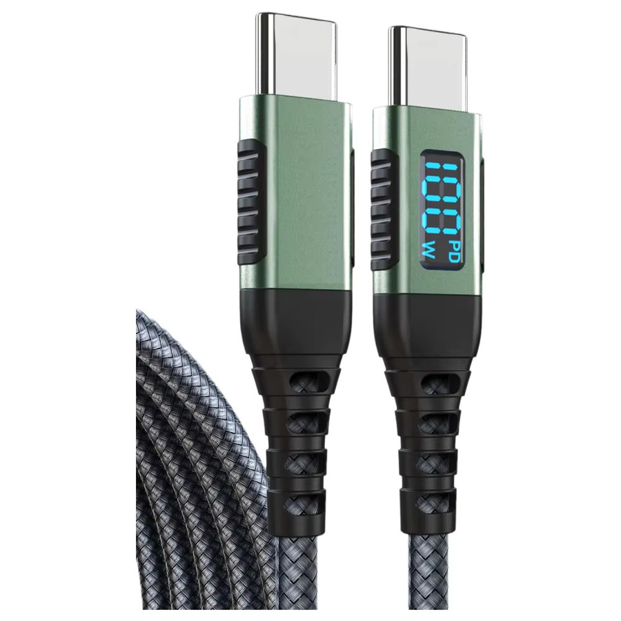 KakuuCa USB-C zu USB-C Kabel, 100W Ladekabel in Grün für iPhone 17/16/15, MacBook, iPad, Dell XPS und Samsung Galaxy S25/S24 - Bild 7