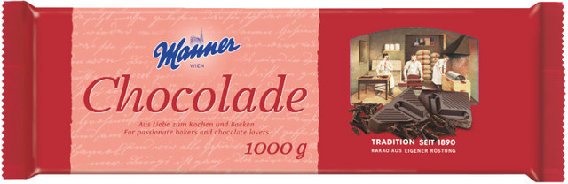 Manner Schokolade zum Kochen & Backen Tafel 1 kg - Bild 1