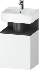 Duravit Waschtischunterschrank Qatego in Graphit Matt und Weiss, B/T/H: 44 x 35 x 64,5 cm - Bild 1