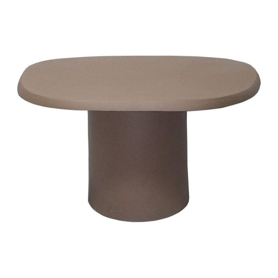 Couchtisch Zinara von Vente-unique in Braun und Taupe mit Metallgestell, Breite: 70 cm - Bild 2