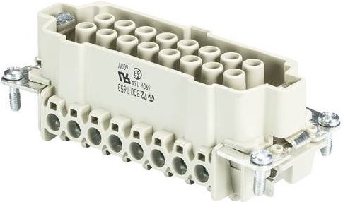 Wieland Electric Buchseneinsatz 72.300.1653.0 mit 14 Polen in Weiß, 10 Stück - Bild 1