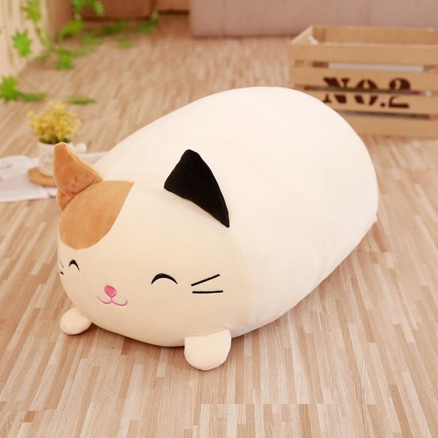 Yiran toy Tierkissen Katze Schwein Hund Frosch, Plüschtier, Weiß - Bild 1