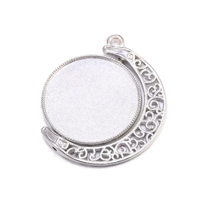 Juya Anhänger, doppelseitige Cabochon Tabletts, Rotierend, Unisex - Bild 2
