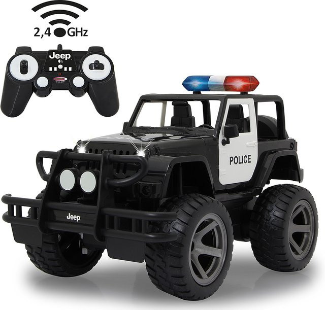 JAMARA Jeep Wrangler Police Spielzeug-Polizeiauto 1:14 schwarz ab 6 Jahren - Bild 3