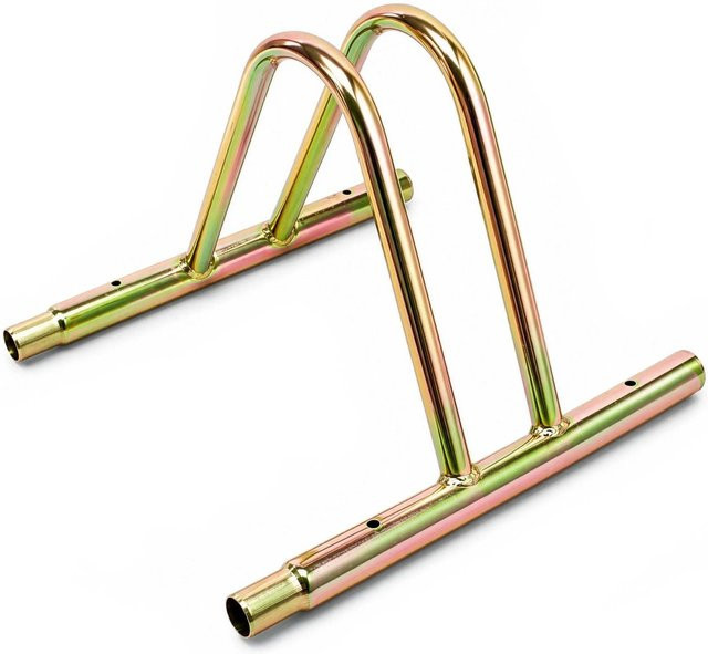 Wiltec Fahrradständer aus eloxiertem Stahl in Gold, erweiterbar, B/T/H: 395 x 39 x 26 cm - Bild 1