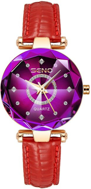SENO Armbanduhr Edelstahl, Quarz, Blau, 26 mm, Damen - Bild 1