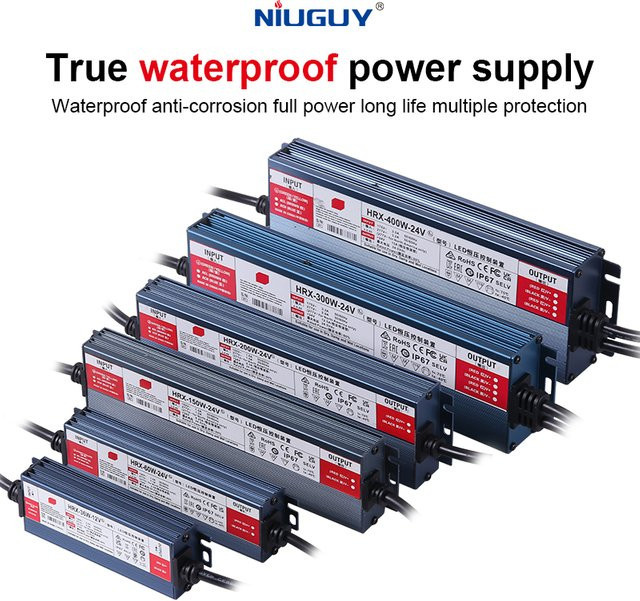 NIUGUY Wasserdichtes LED-Netzteil IP67 AC/DC Outdoor LED-Treiber 100W, Silber - Bild 1