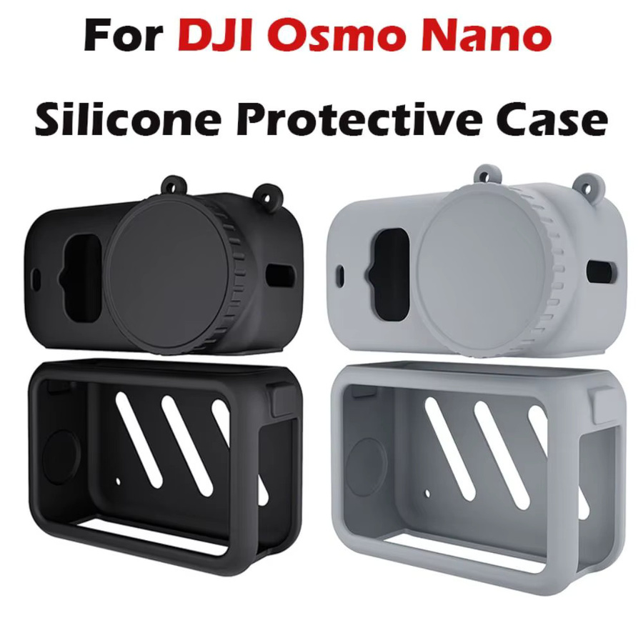 3er-Set Silikon-Schutzhüllen mit Objektivdeckel und Trageband für DJI Osmo Nano, kratzfeste Abdeckung in weichem Material - Bild 2