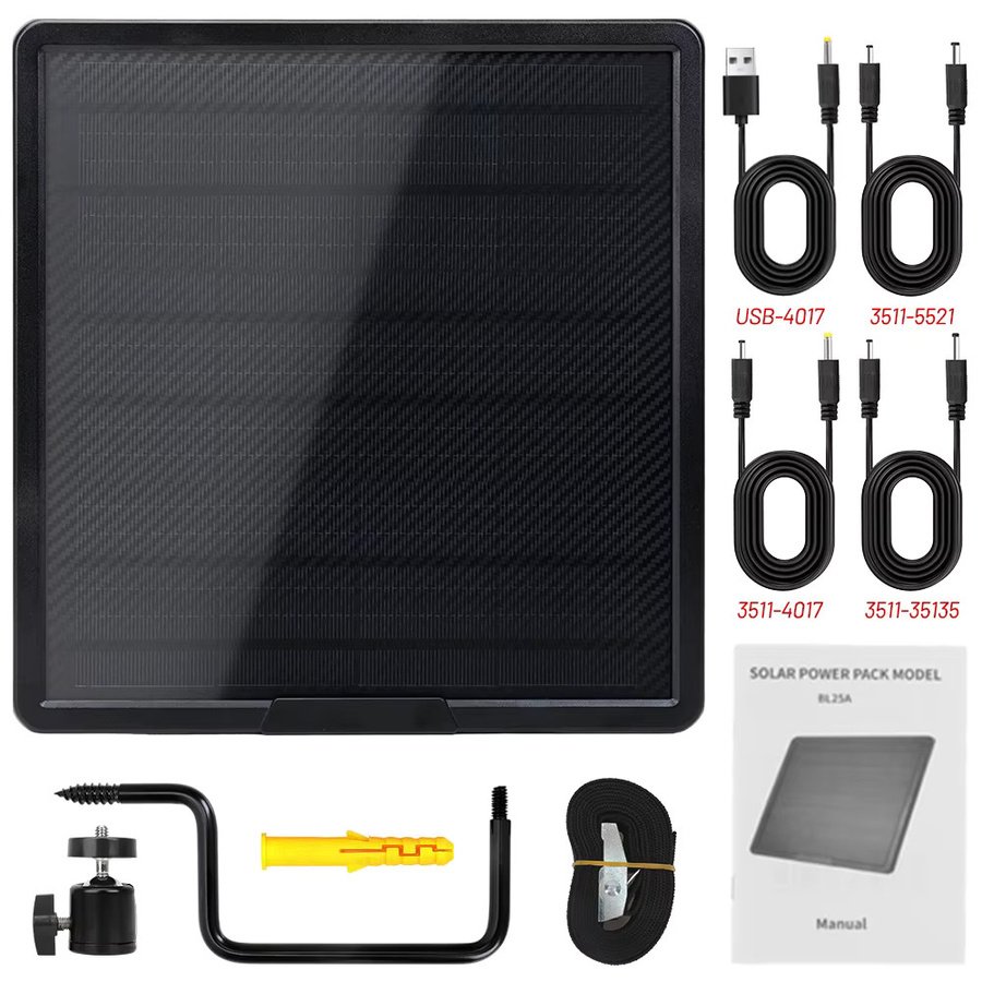 Wildgameplus Solar Power Bank 25000 mAh mit USB-C Schnellladefunktion und IP66 Schutz in Schwarz für 4G Cellular Jagd-Sicherheitskameras - Bild 6