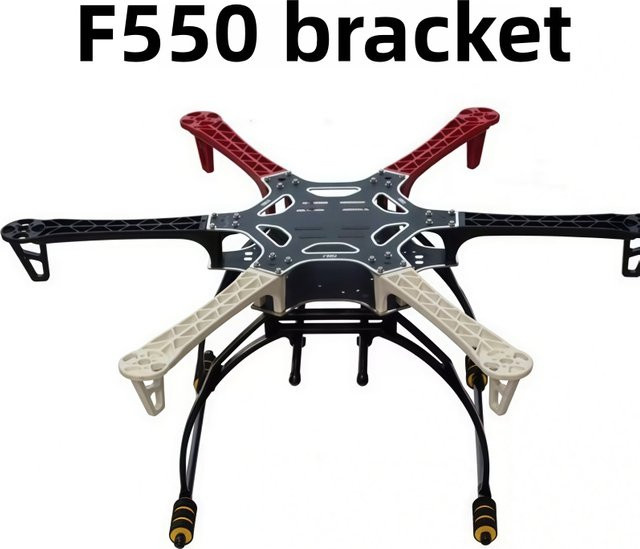 KePaQi F550 Sechs-Achsen-Rahmen aus Kohlefaser-Nylon mit integrierter Leiterplatte für Multi-Rotor-UAV Luftaufnahmen und Vermessung in Multicolor - Bild 1