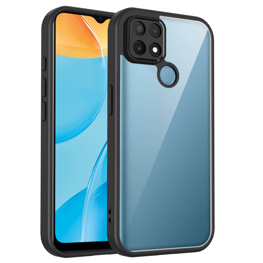 Stoßfeste Silikonhülle für Oppo A15, A15S und A35 mit transparenter matter Rückseite - Bild 3