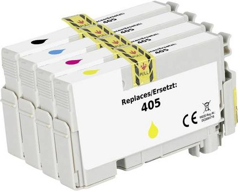 Renkforce Druckerpatronen Kombi-Pack kompatibel mit Epson 405 T05G Schwarz, Cyan, Magenta, Gelb - Bild 1